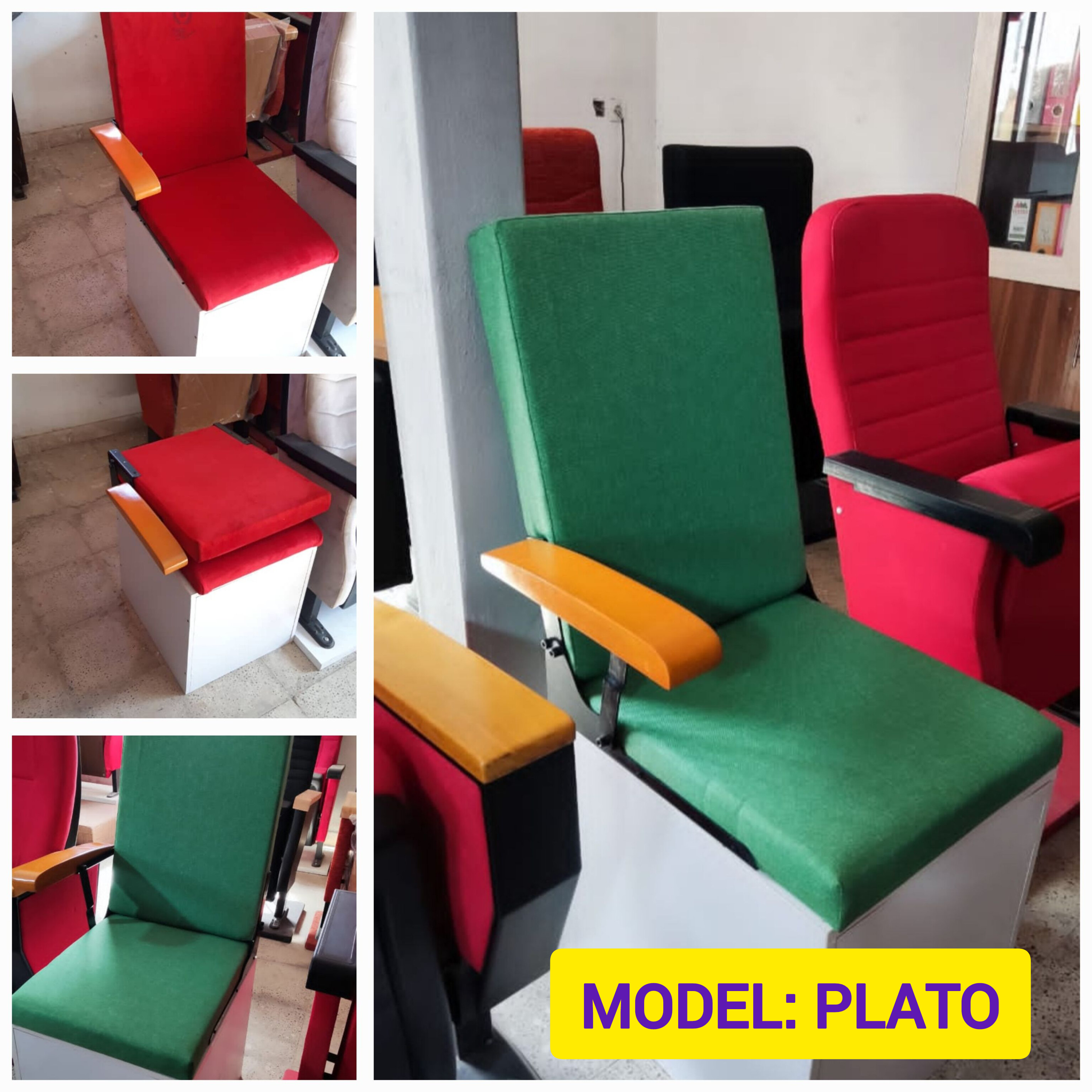 صندلی سینمایی و آمفی تئاتر آراز مدل PLATO