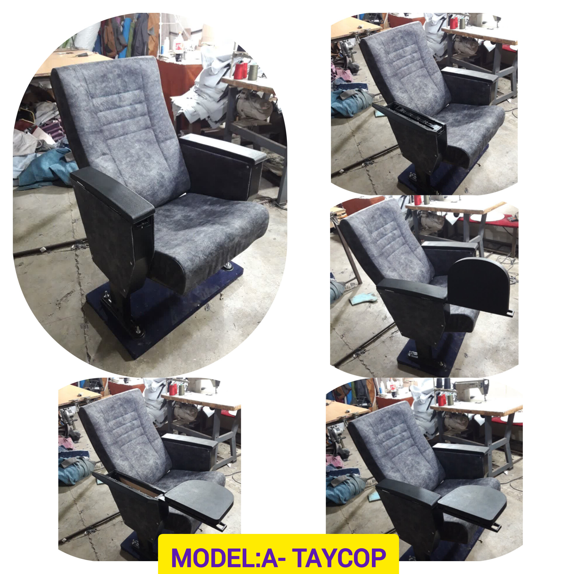 صندلی سینمایی و آمفی تئاتر آراز مدل Taycop A