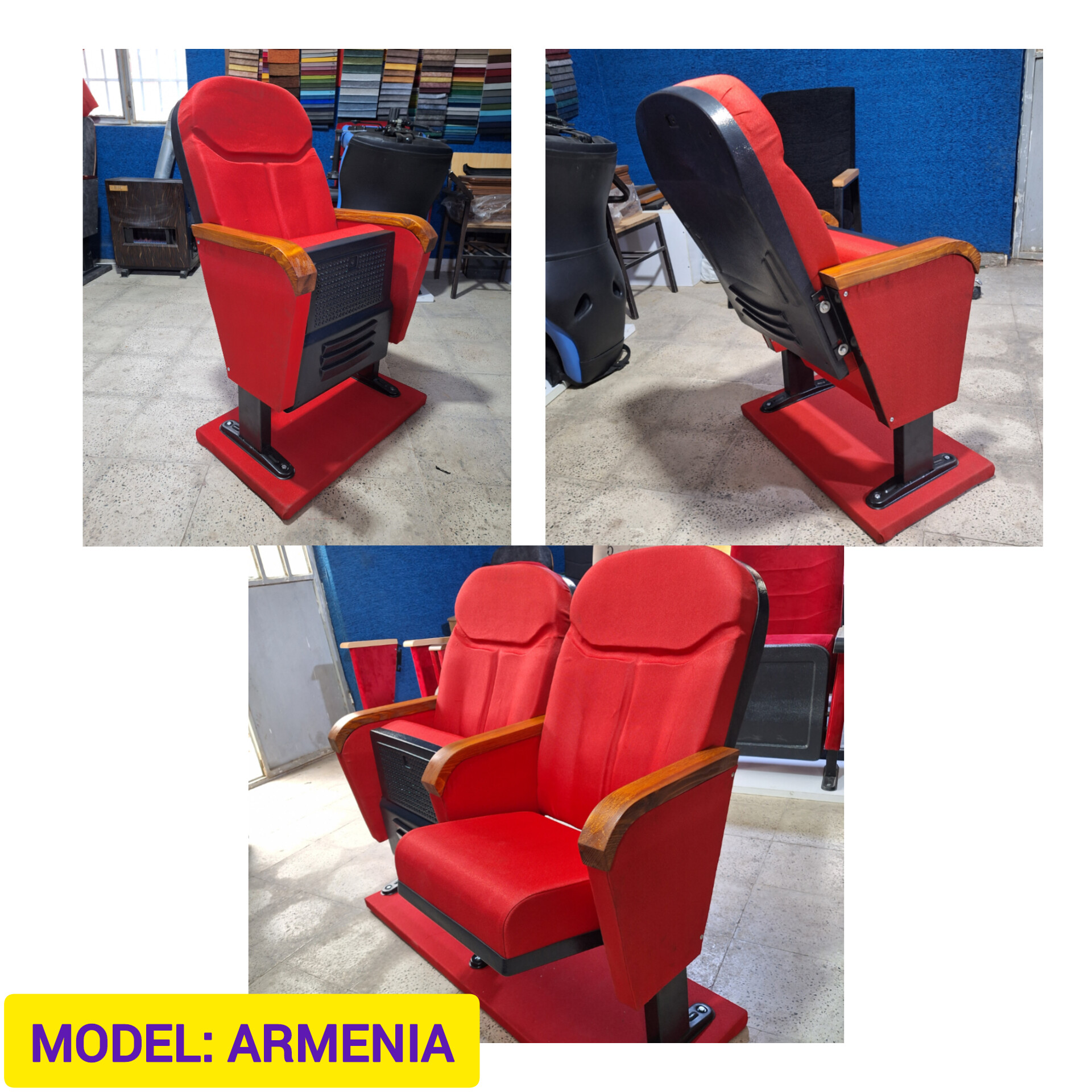 صندلی سینمایی و آمفی تئاتر آراز مدل Armenia